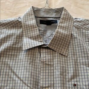 Tommy Hilfiger Men’s short sleeve dress shirt.